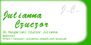 julianna czuczor business card